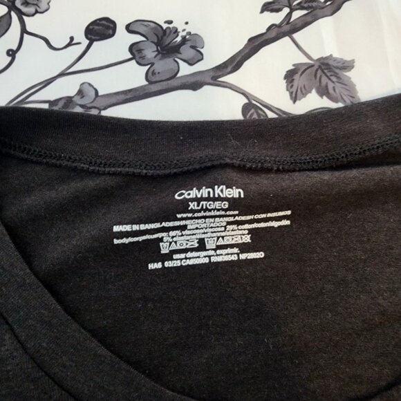 CALVIN KLEIN Men's t-shirt Soft Blend Black - 34Size XL - NWT - Picture 4 of 5